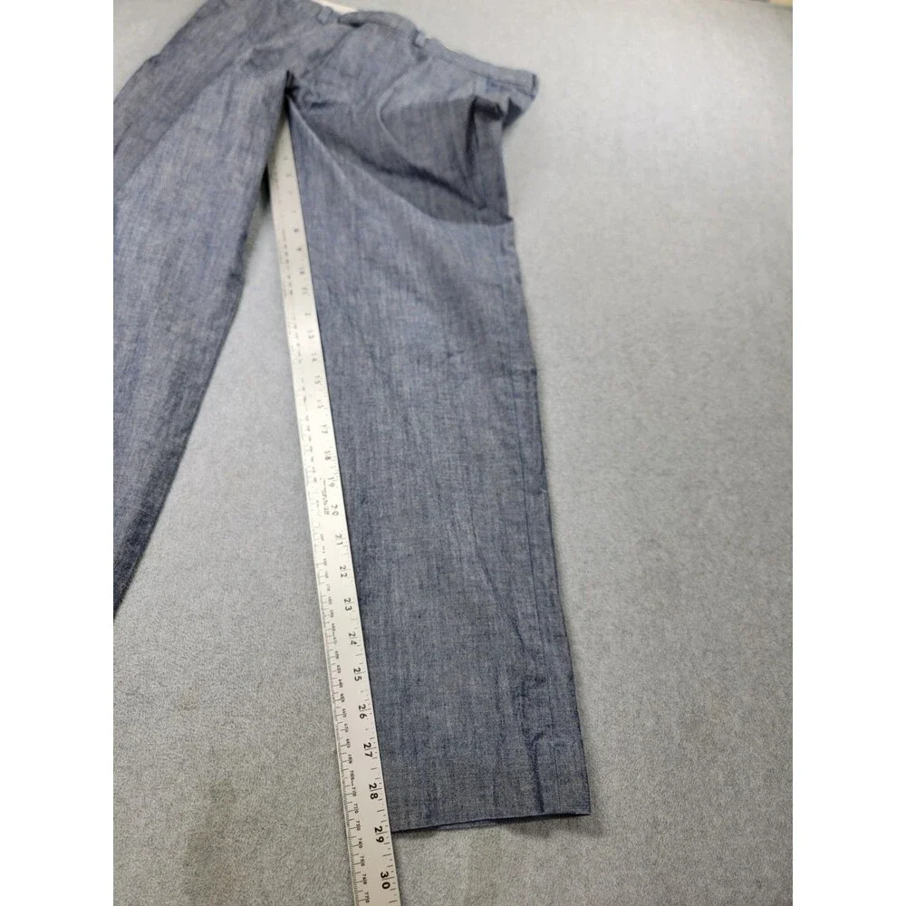 J Crew Chino Pants Mens 31x30 (30x29) Slim Bowery Gray Cone Denim‎ Flat Cotton